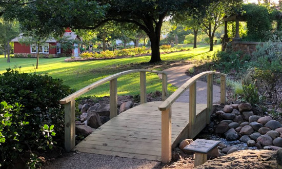 The Liittle Red School  House at the East Texas Arboretum & Botanical Society in Athens 