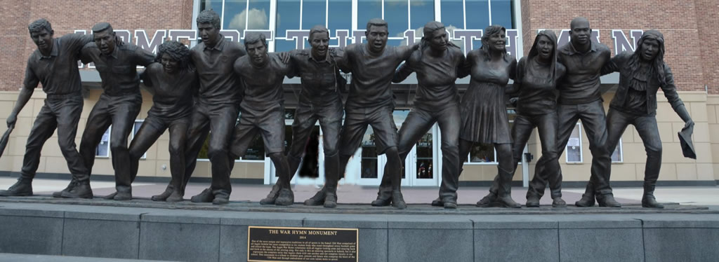 Texas A&M 12th Man Sculpture at Kyle Field in College Station Texas A&M 12th Man Sculpture at Kyle Field
