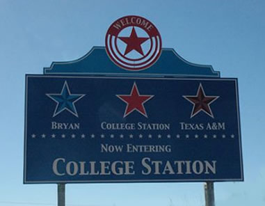 Welcome to College Station, Bryan and Texas A&M University