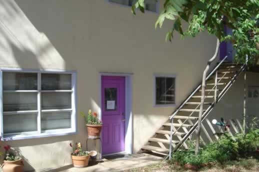 Those eclectic purple doors in Edom!