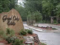Entrance area to Grand Oaks Estate, just north of Gresham, Texas