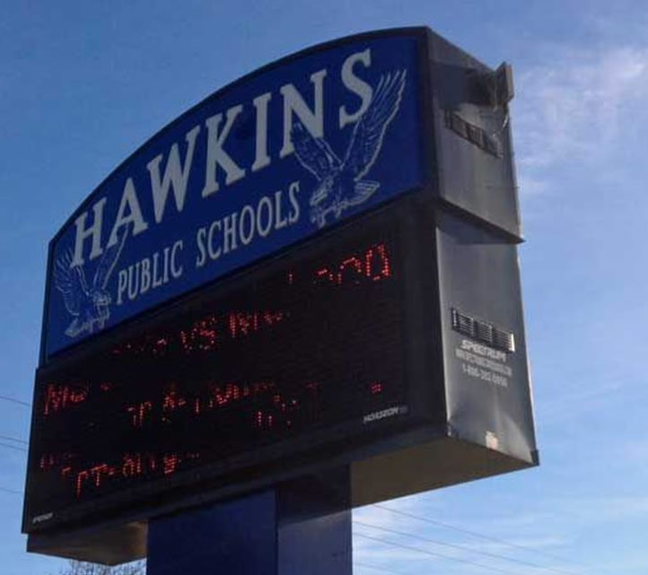 The Hawkins Independent School Distirict (ISD) operates a grade school, middle and high schools The Hawkins Independent School Distirict (ISD) operates a grade school, middle and high schools