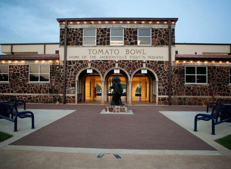 The famous Tomato Bowl ... Home of the Jacksonville Fight'n Indians