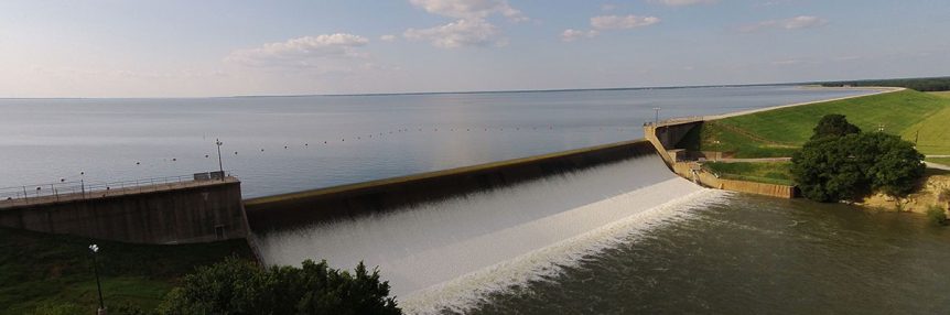 Lake Tawakoni Dam in Texas