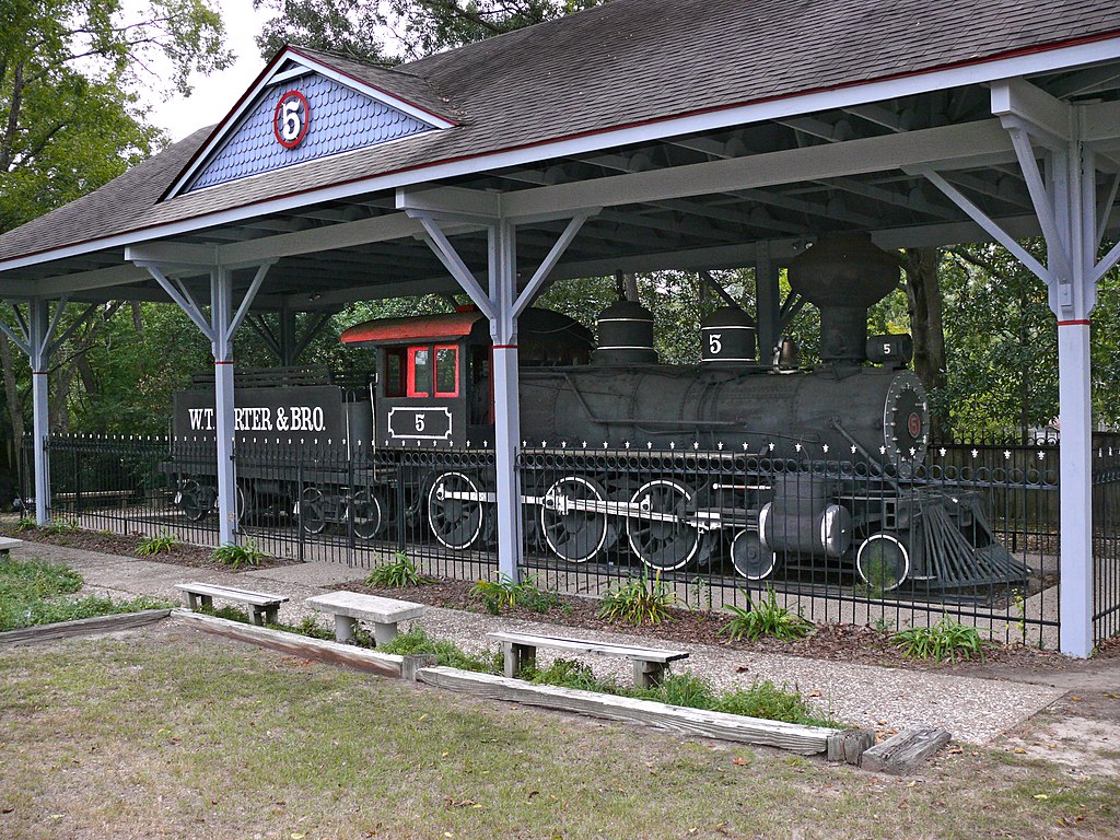 Locomotive No. 5 on display in Heritage Park in Livingston, Texas Locomotive No. 5 on display in Heritage Park in Livingston, Texas