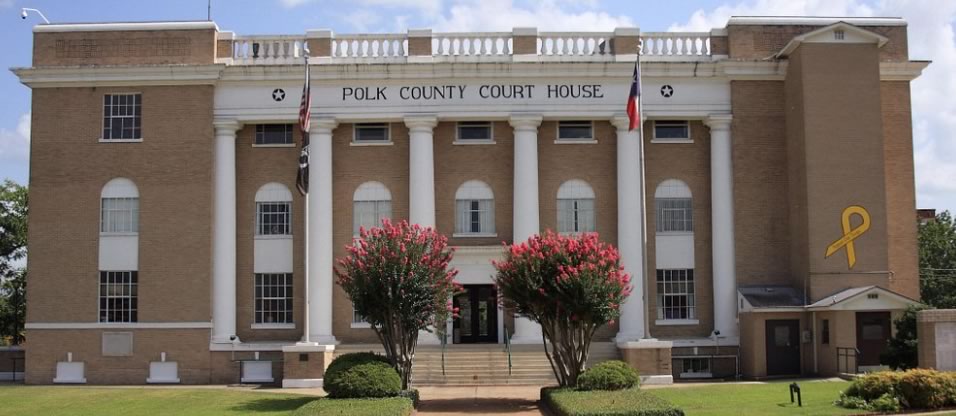 Polk County Courthouse in East Texas Polk County Courthouse