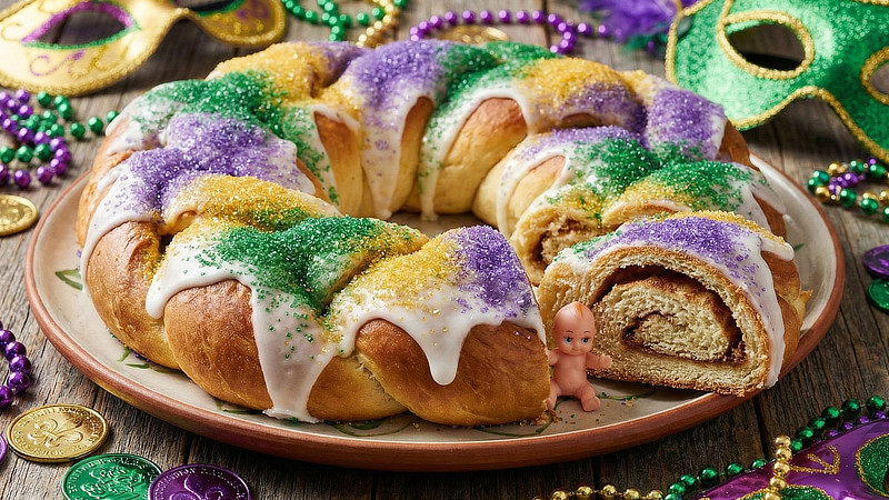 It's time for Texas Mardi Gras King Cake!
