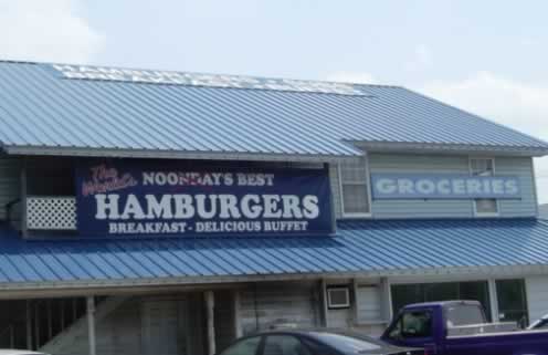 The famous Noonday Store ... and its breakfast and hamburgers The famous Noonday Store ... and its breakfast and hamburgers