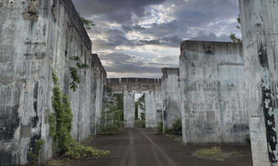 Ruins of the Longhorn Ammunition Plant at the Caddo Lake National Wildlife Refuge in East Texas