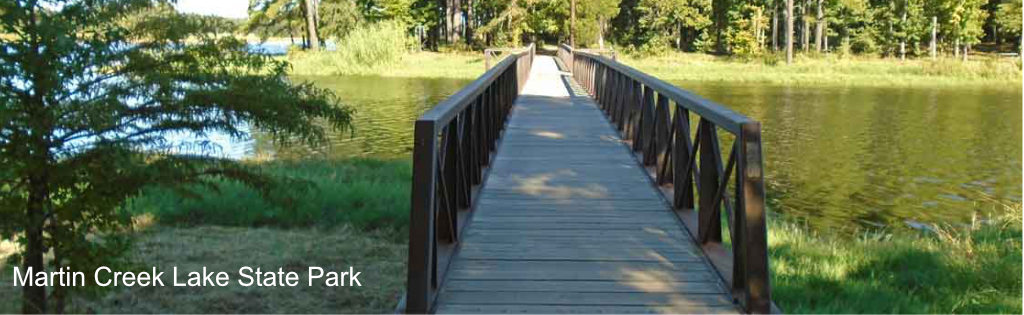 Martin Creek Lake State Park in East Texas Martin Creek Lake State Park in East Texas