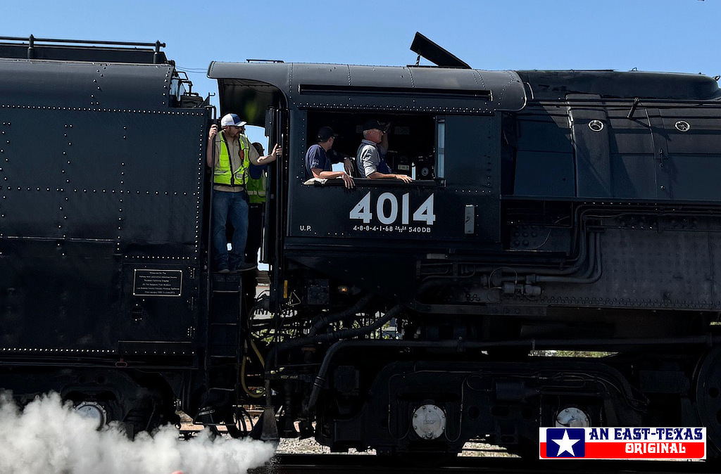 UP Steam Engine 4014 "Big Boy" arrives in the City of West, Texas, on October 9, 2024, with Ed Dickens at the controls