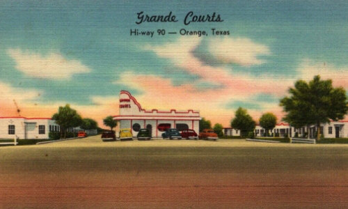 Grande Courts, Hi-way 90, Orange, Texas Grande Courts, Hi-way 90, Orange, Texas